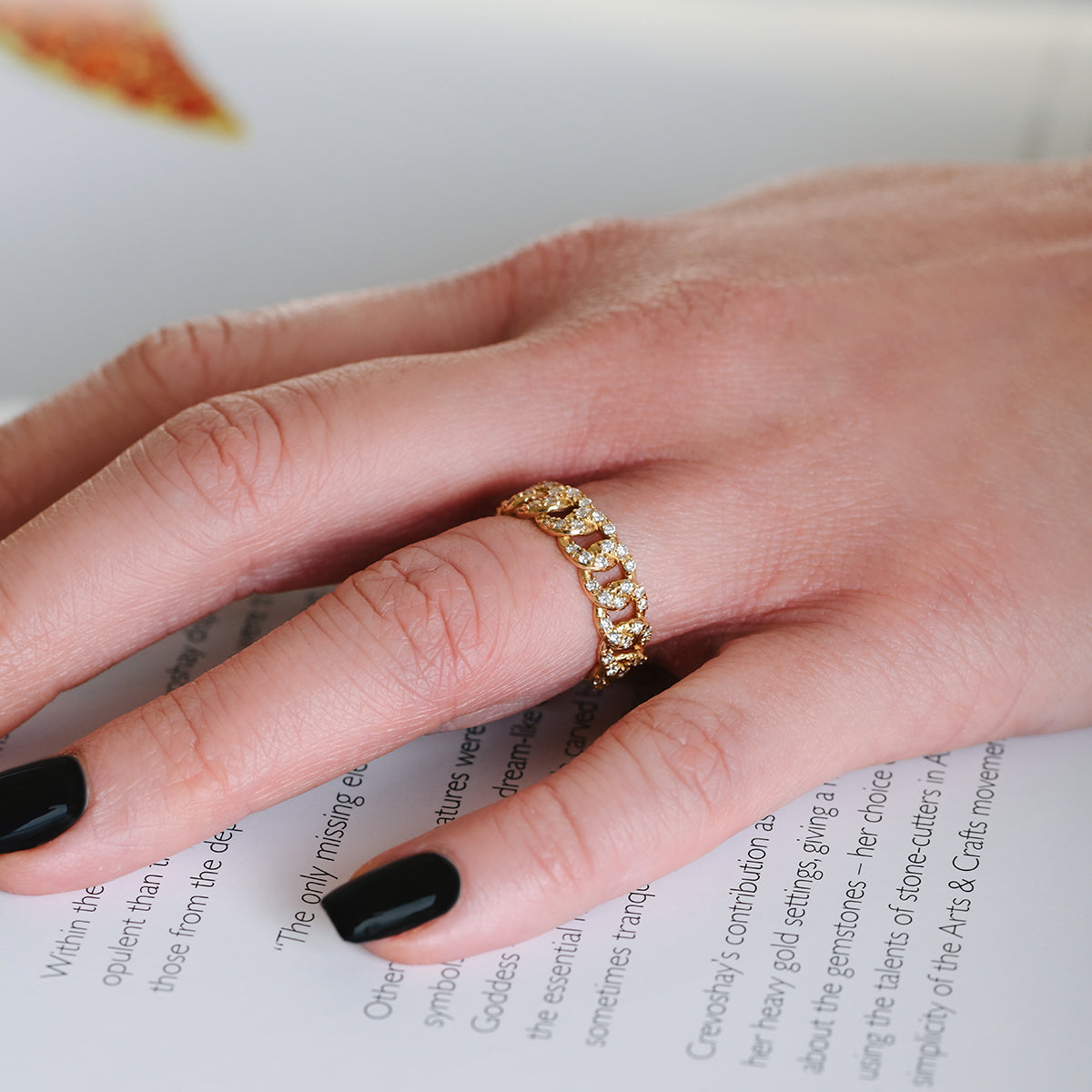 Diamond Cuban Ring