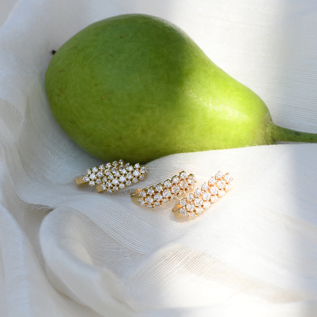 Diamond Cluster Earrings