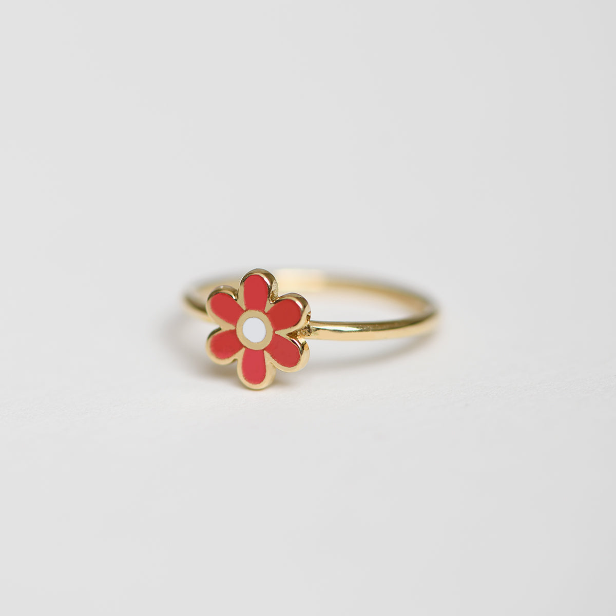 Enamel Kids Flower Ring