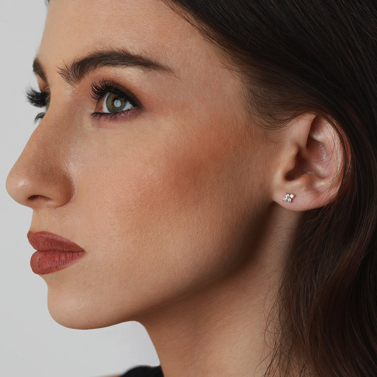 Four Mini Diamonds Earrings