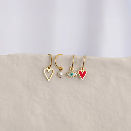 Outline Heart Charm