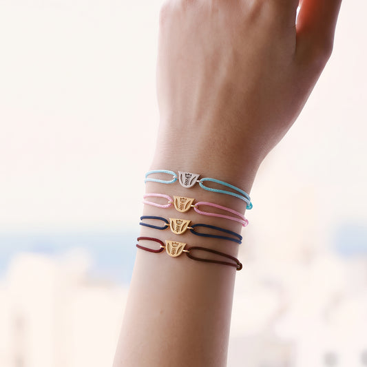 Engraved Finjen Arabi Rope Bracelet (M)