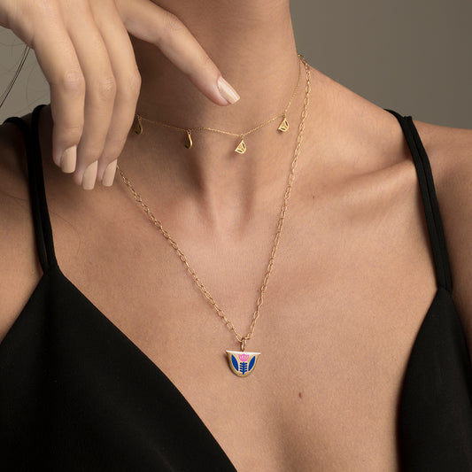 Finjen Arabi Enamel Pendant