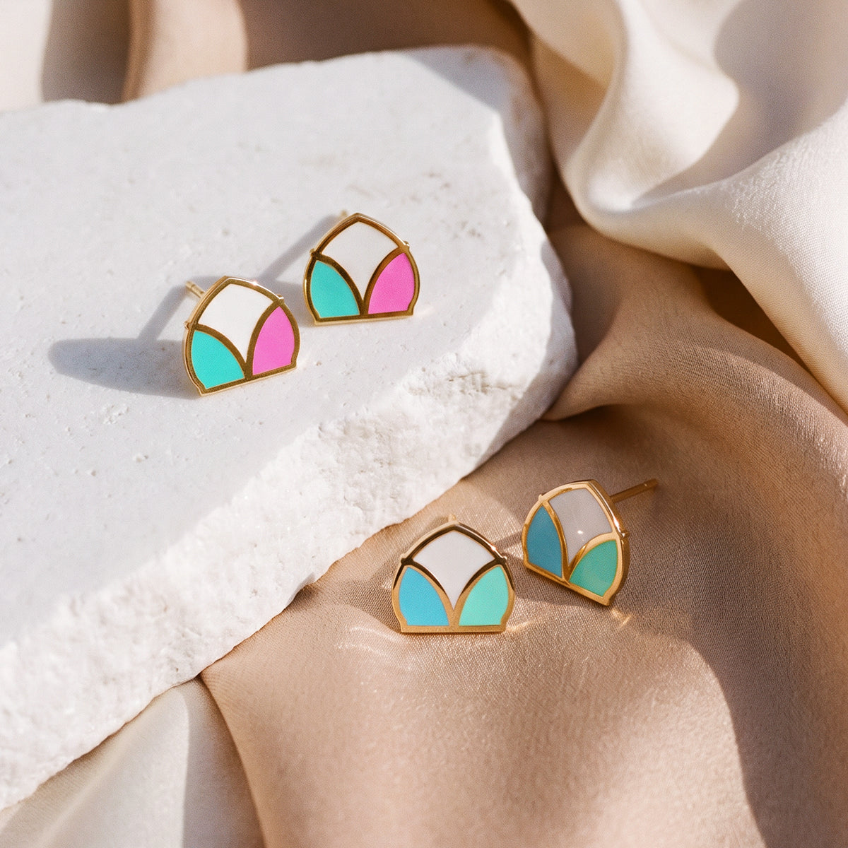 Shibbek Enamel Earrings