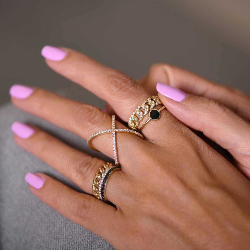 Diamond Cuban Ring