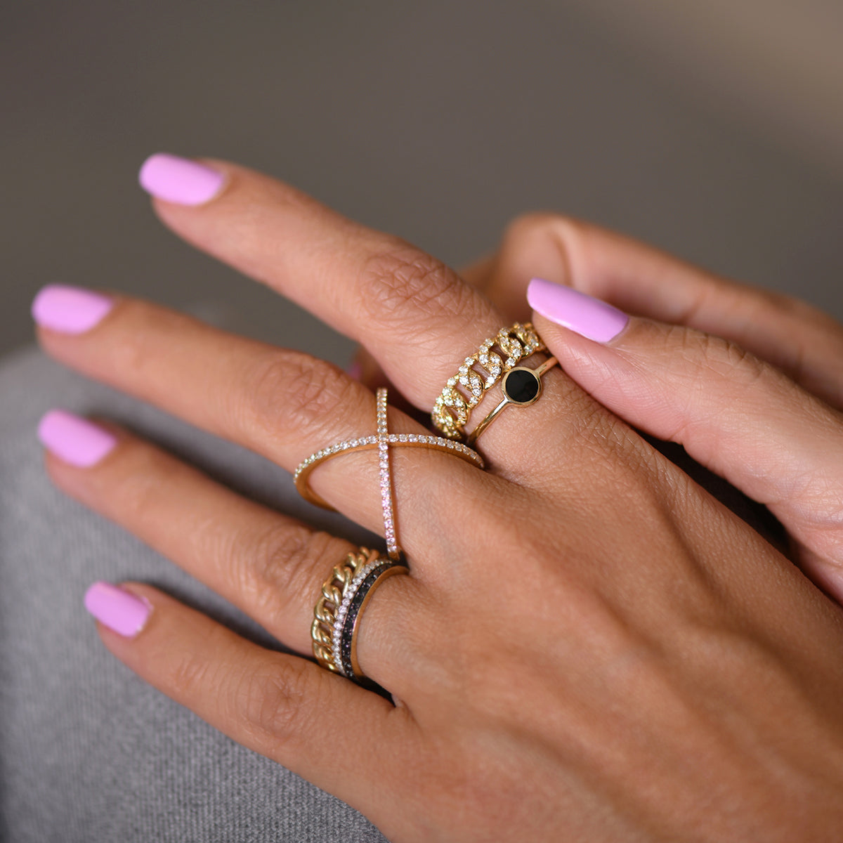 Diamond Cuban Ring