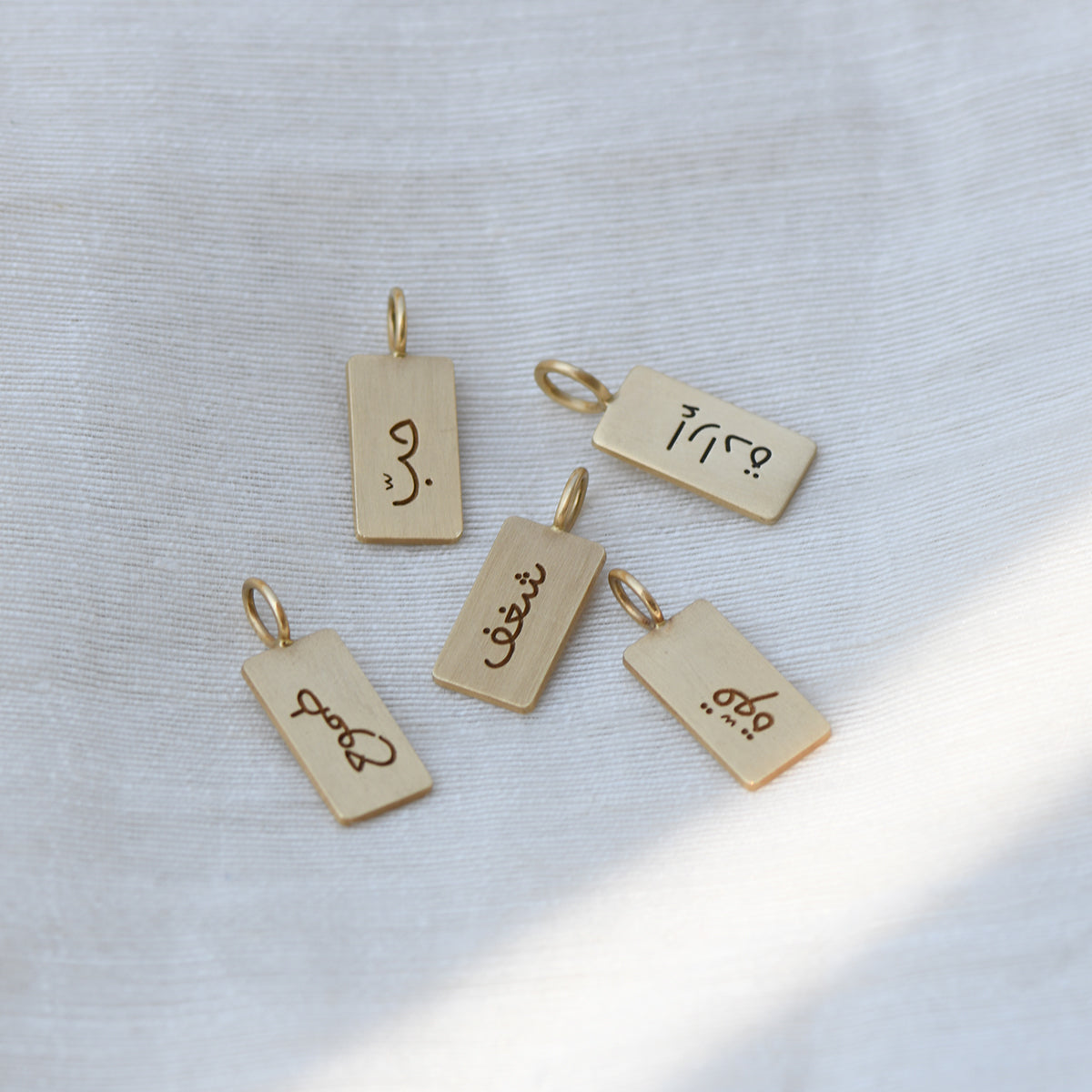 Handwritten Affirmation Tag Pendant