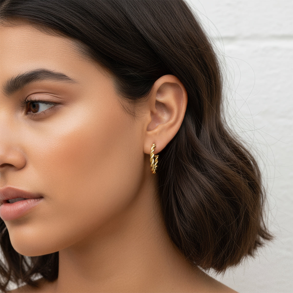 Twisted Hoop Earrings
