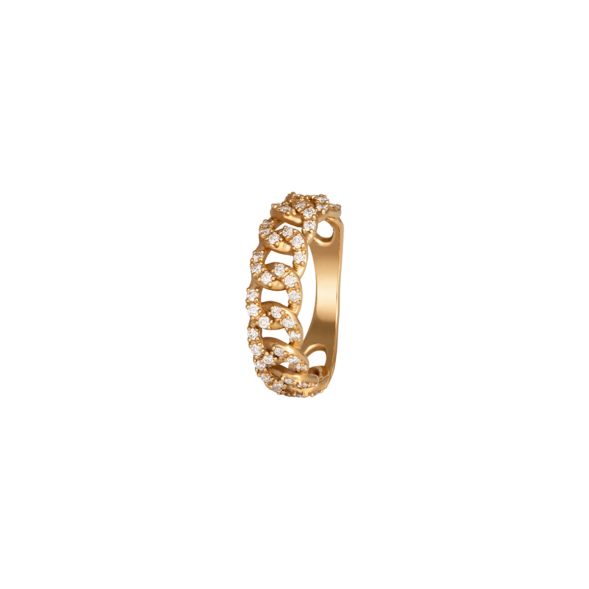 Diamond Cuban Ring