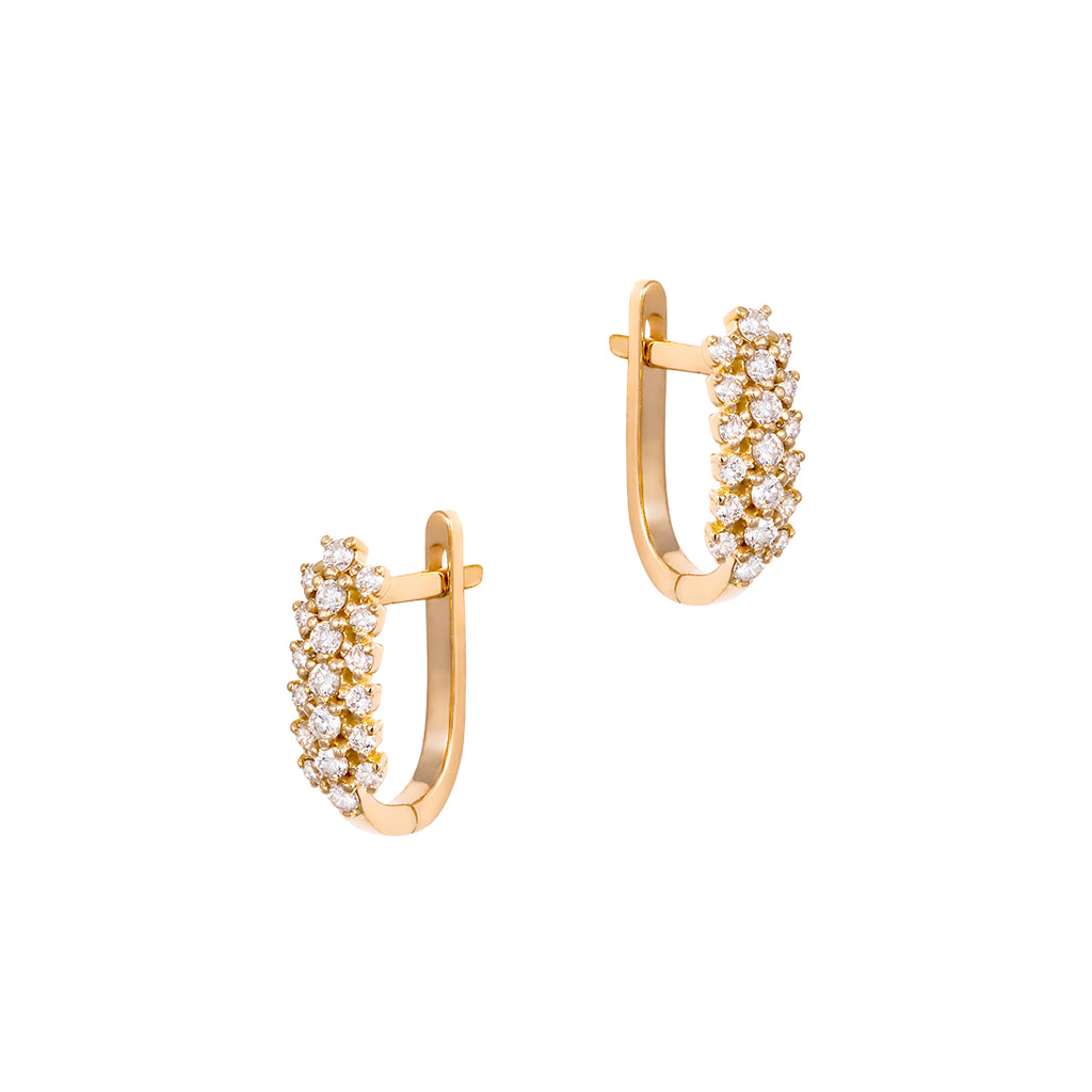 Diamond Cluster Earrings