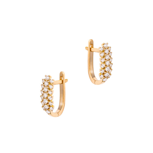 Diamond Cluster Earrings