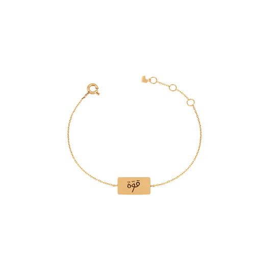 Handwritten Affirmation Tag Bracelet