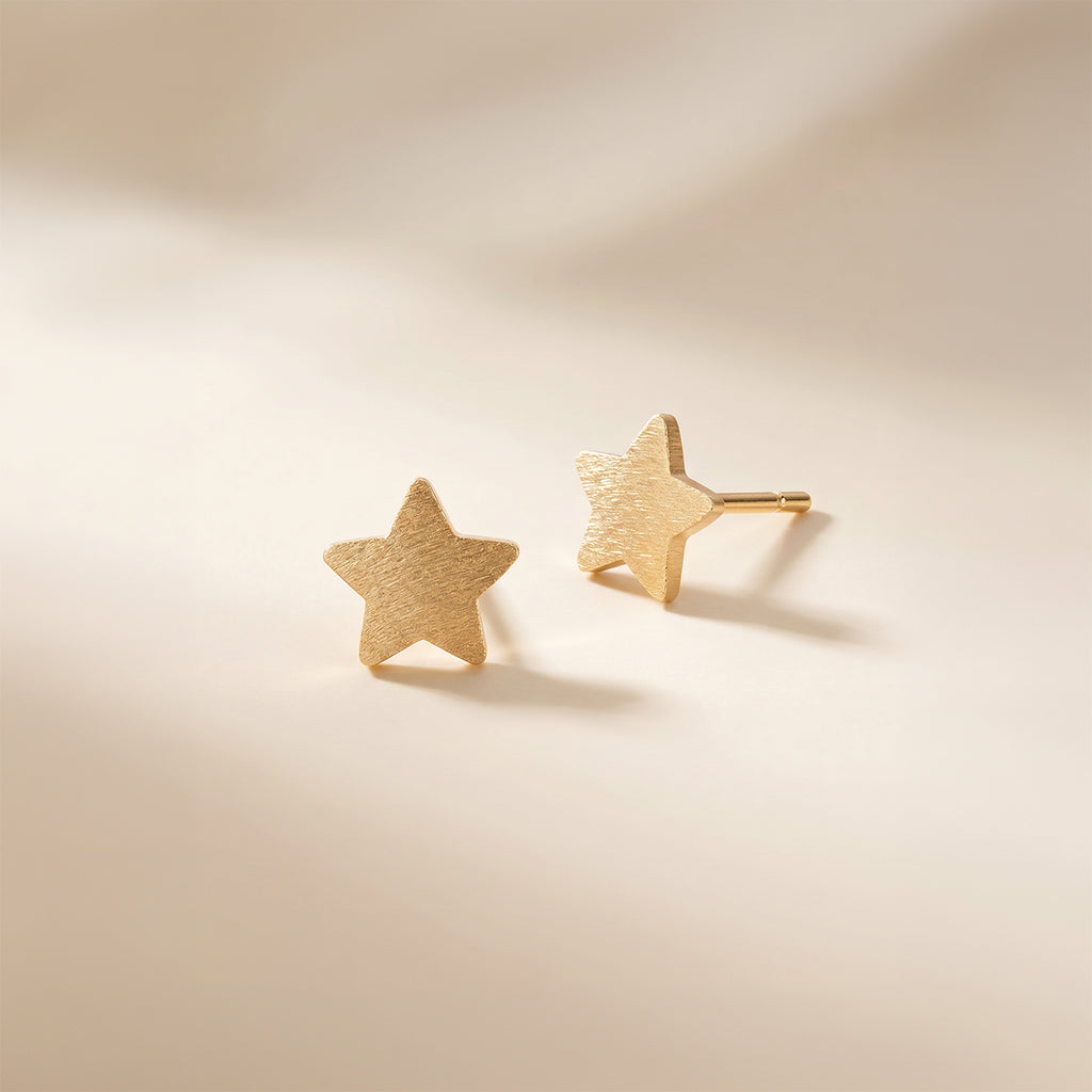 Scratchy Golden Star Earrings For Kids