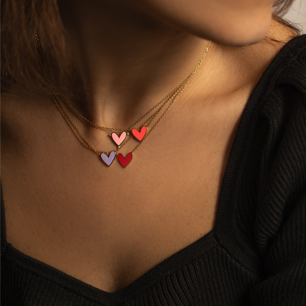 Sketchy Petite Heart Necklace