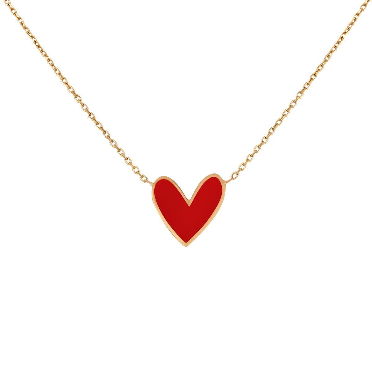 Sketchy Petite Heart Necklace