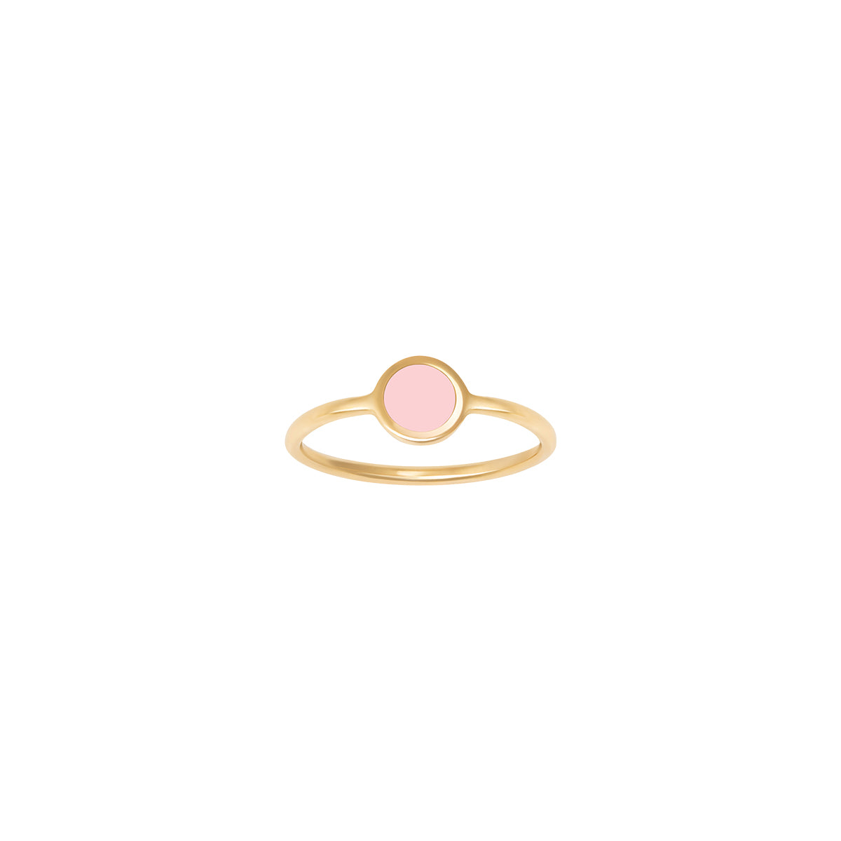 Simple Circle Enamel Ring For Kids