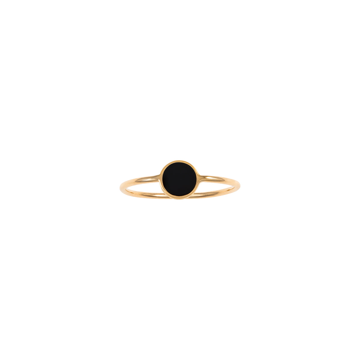 Simple Circle Enamel Ring