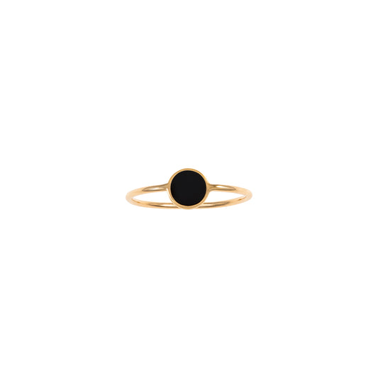 Simple Circle Enamel Ring