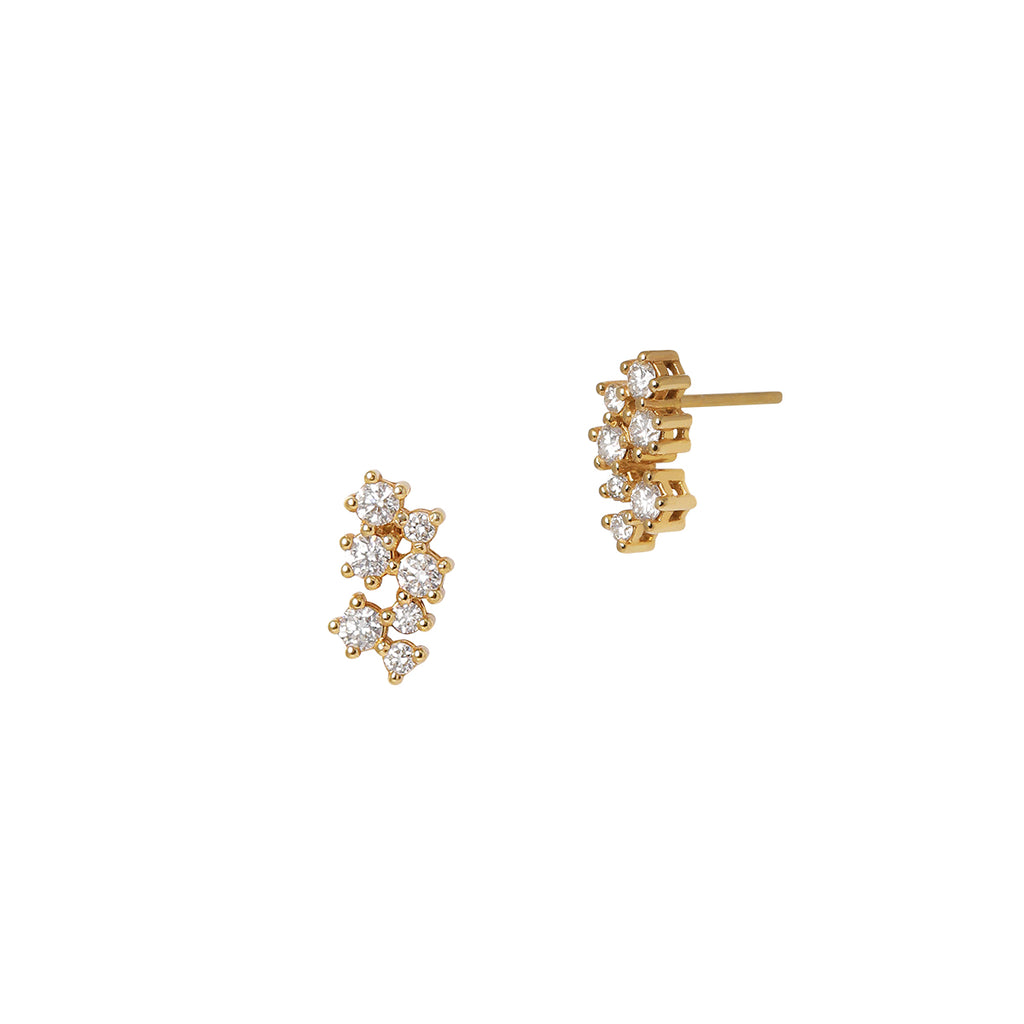 Diamond Beehive Earrings