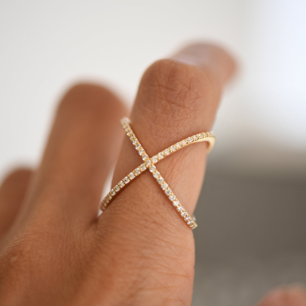 X Diamond Ring