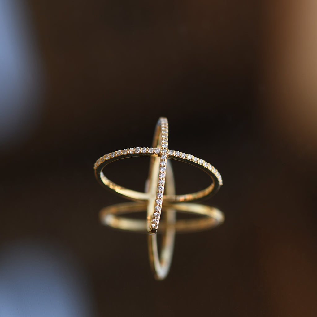 X Diamond Ring