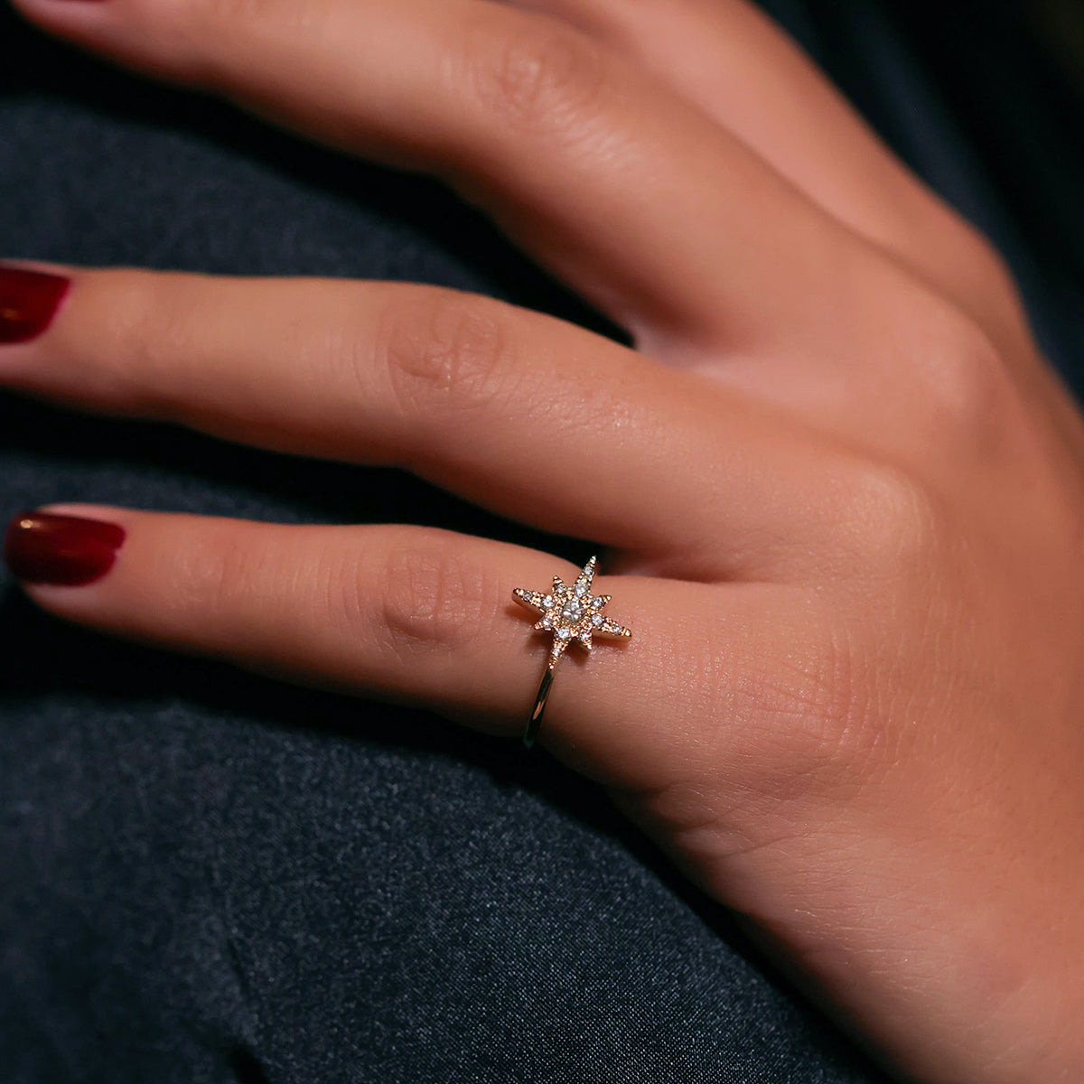 Starburst Diamond Ring
