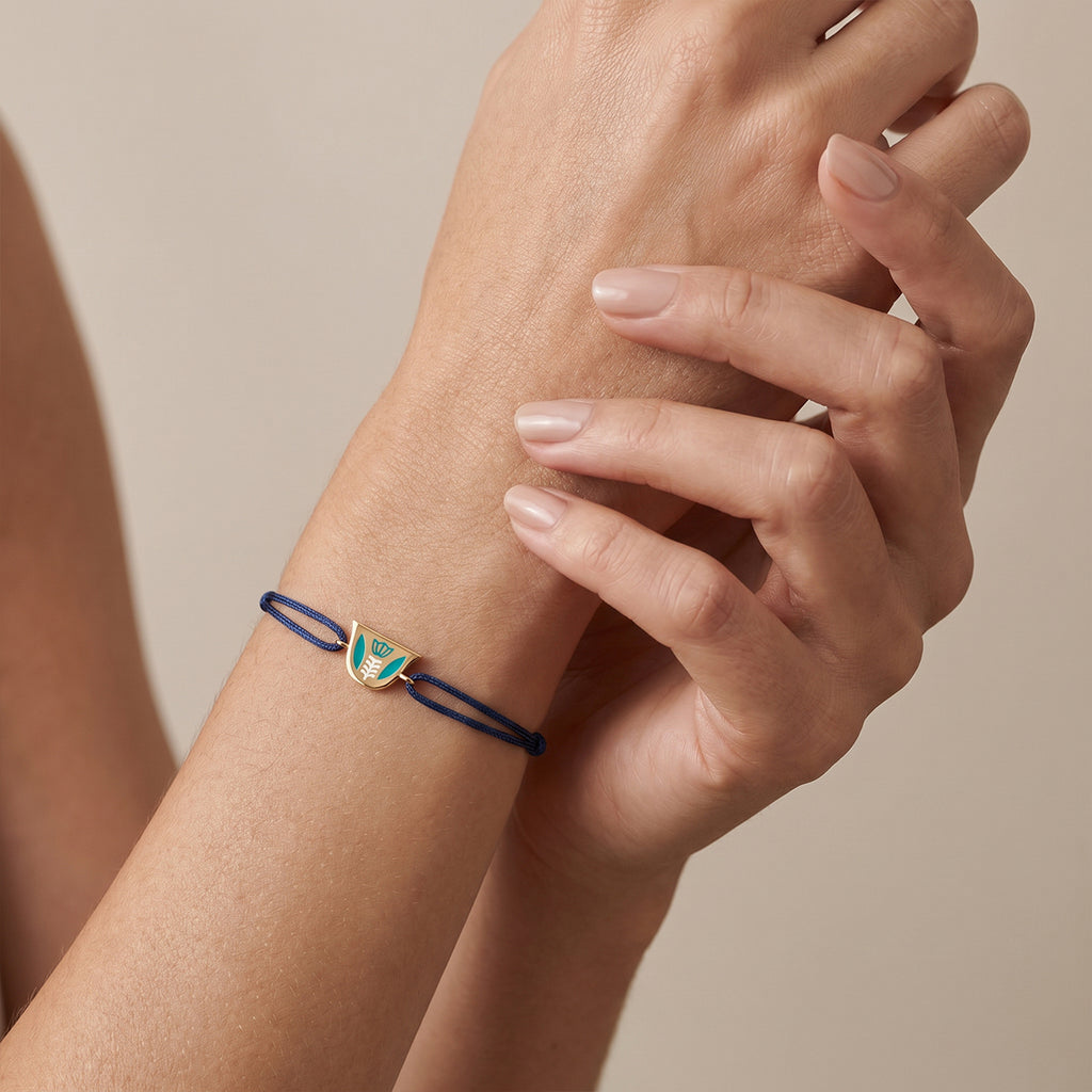 Finjen Arabi Enamel Rope Bracelet (M)