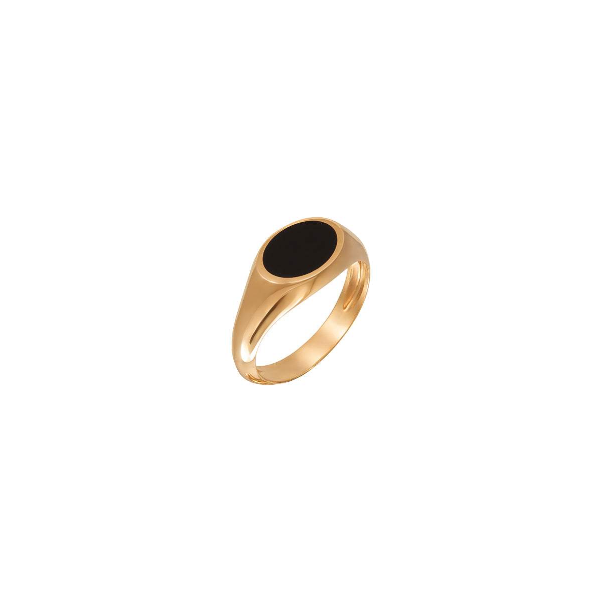 Signet Oval Enamel Ring