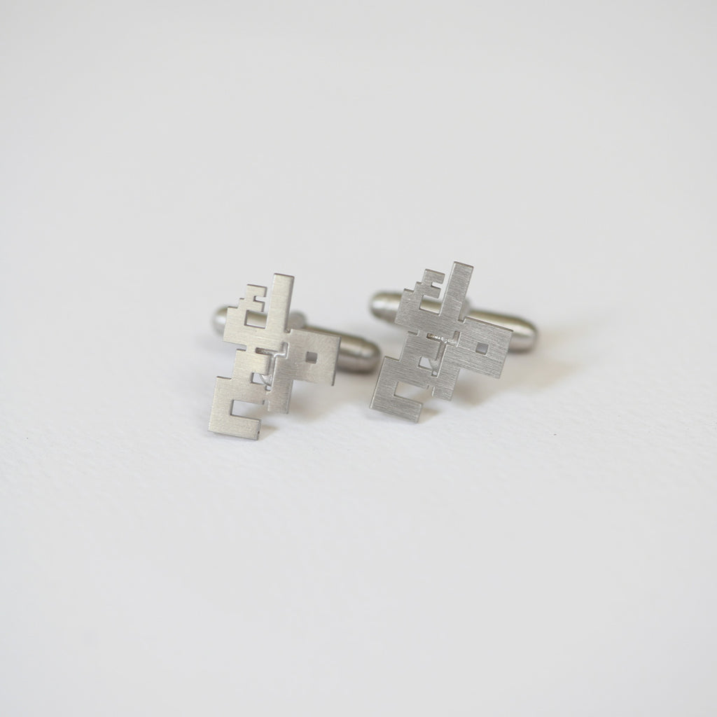Cufflinks with Multiple Kufi Letters