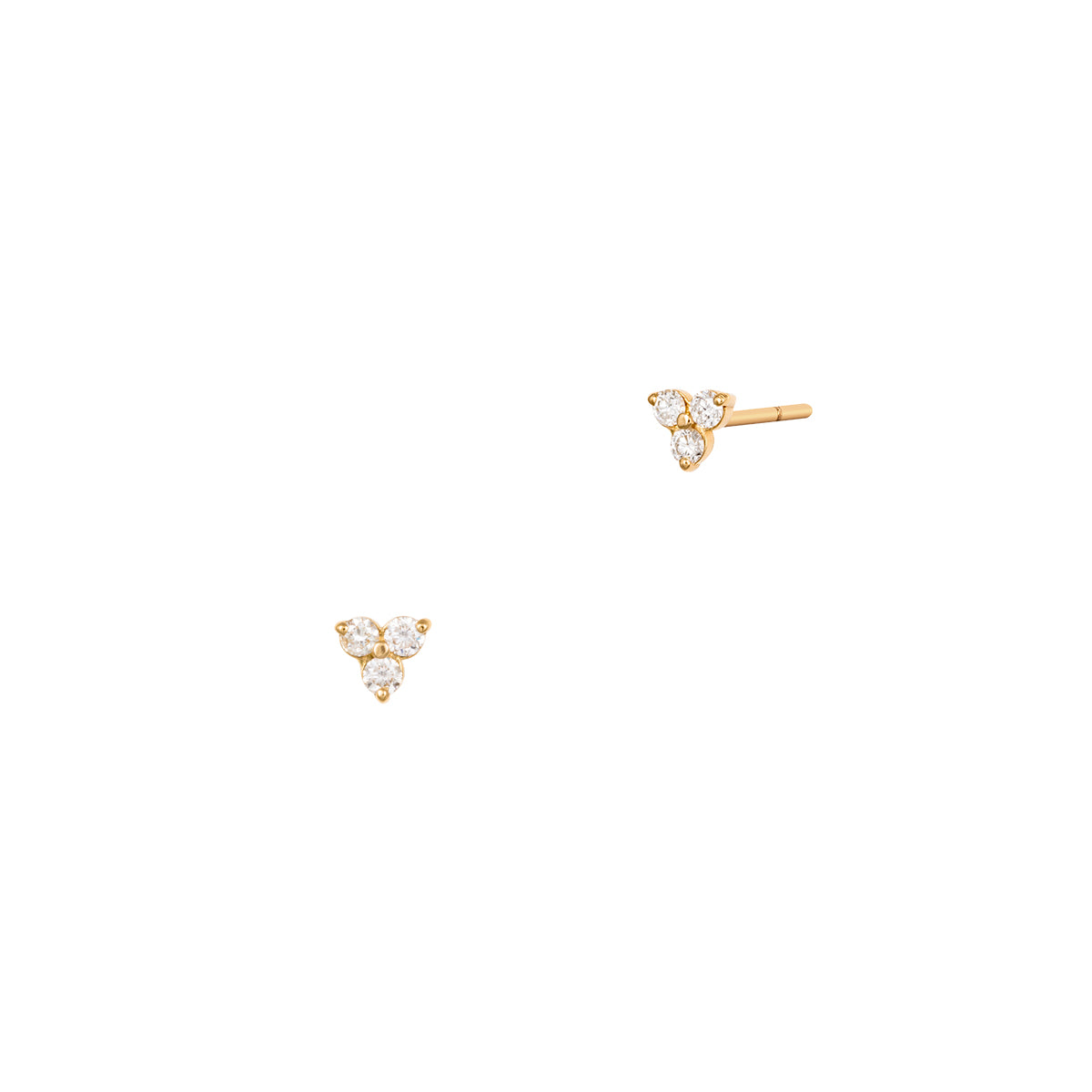Three Mini Diamonds Earrings