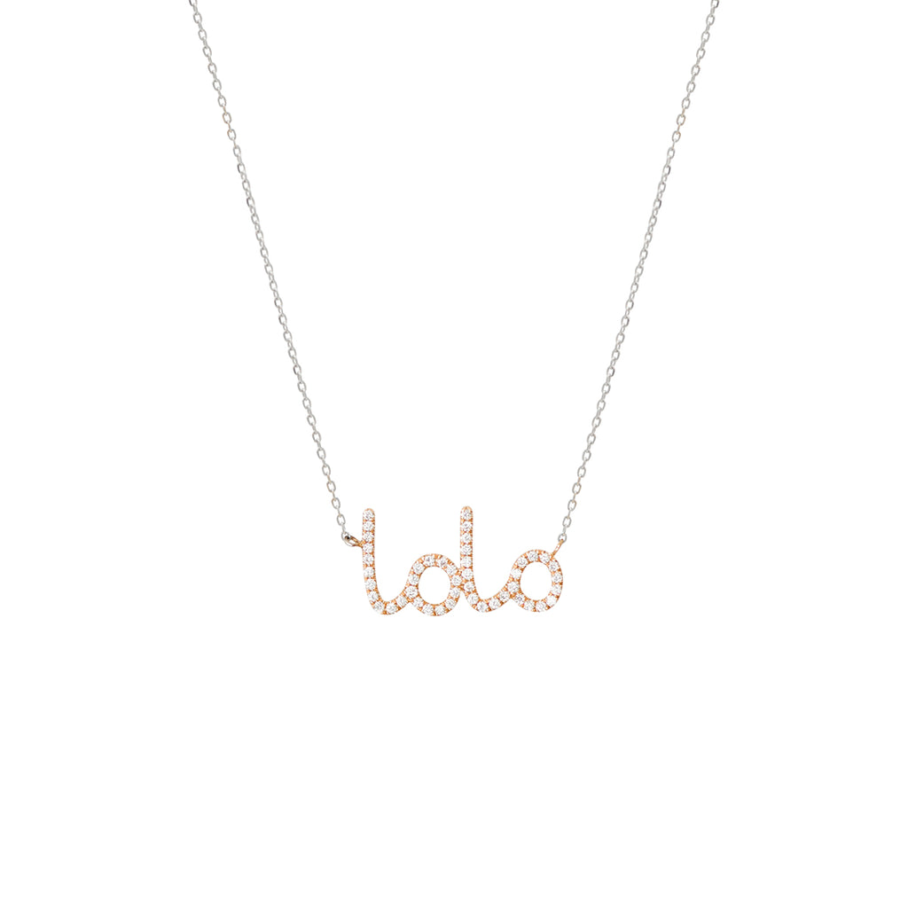 Handwritten Mama Diamond Necklace