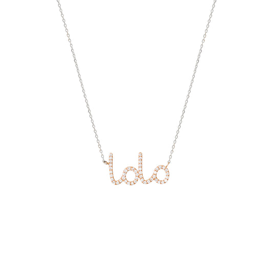 Handwritten Mama Diamond Necklace
