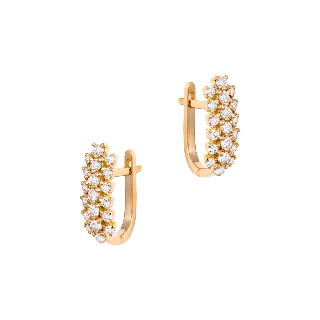 Diamond Cluster Earrings (L)