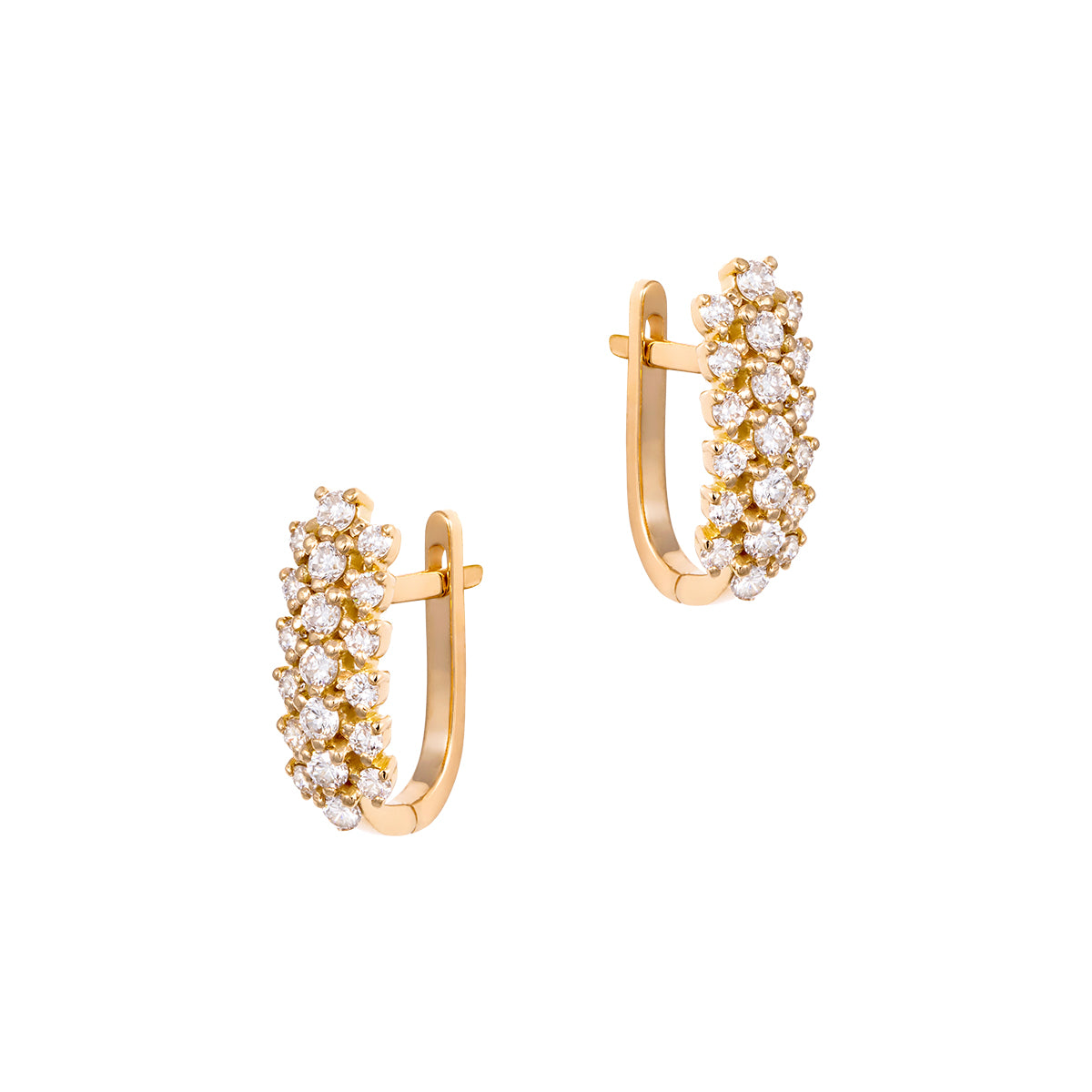 Diamond Cluster Earrings (L)