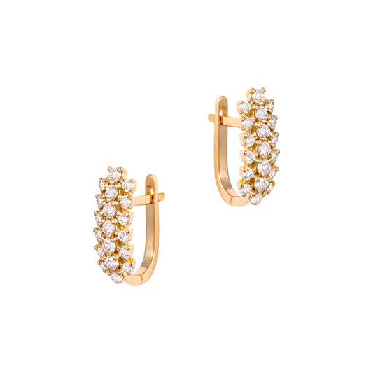 Diamond Cluster Earrings (L)