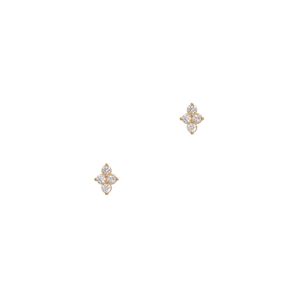 Four Mini Diamonds Earrings
