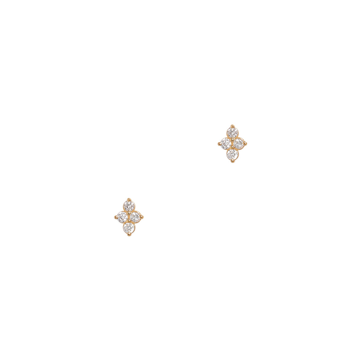 Four Mini Diamonds Earrings