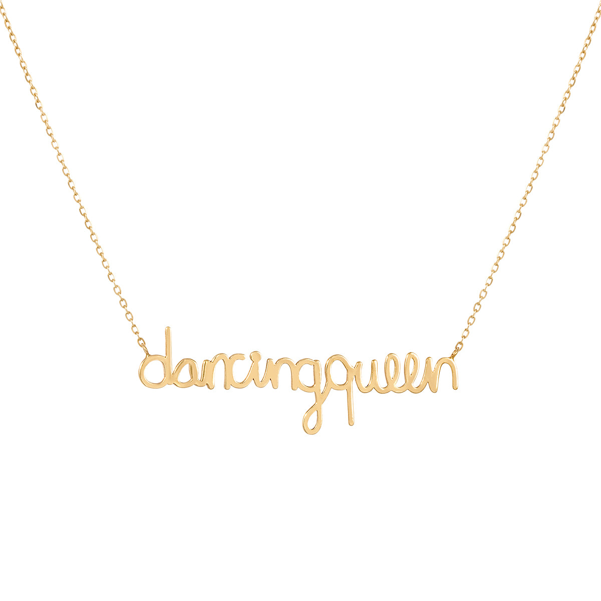 Handwritten Dancing Queen Necklace