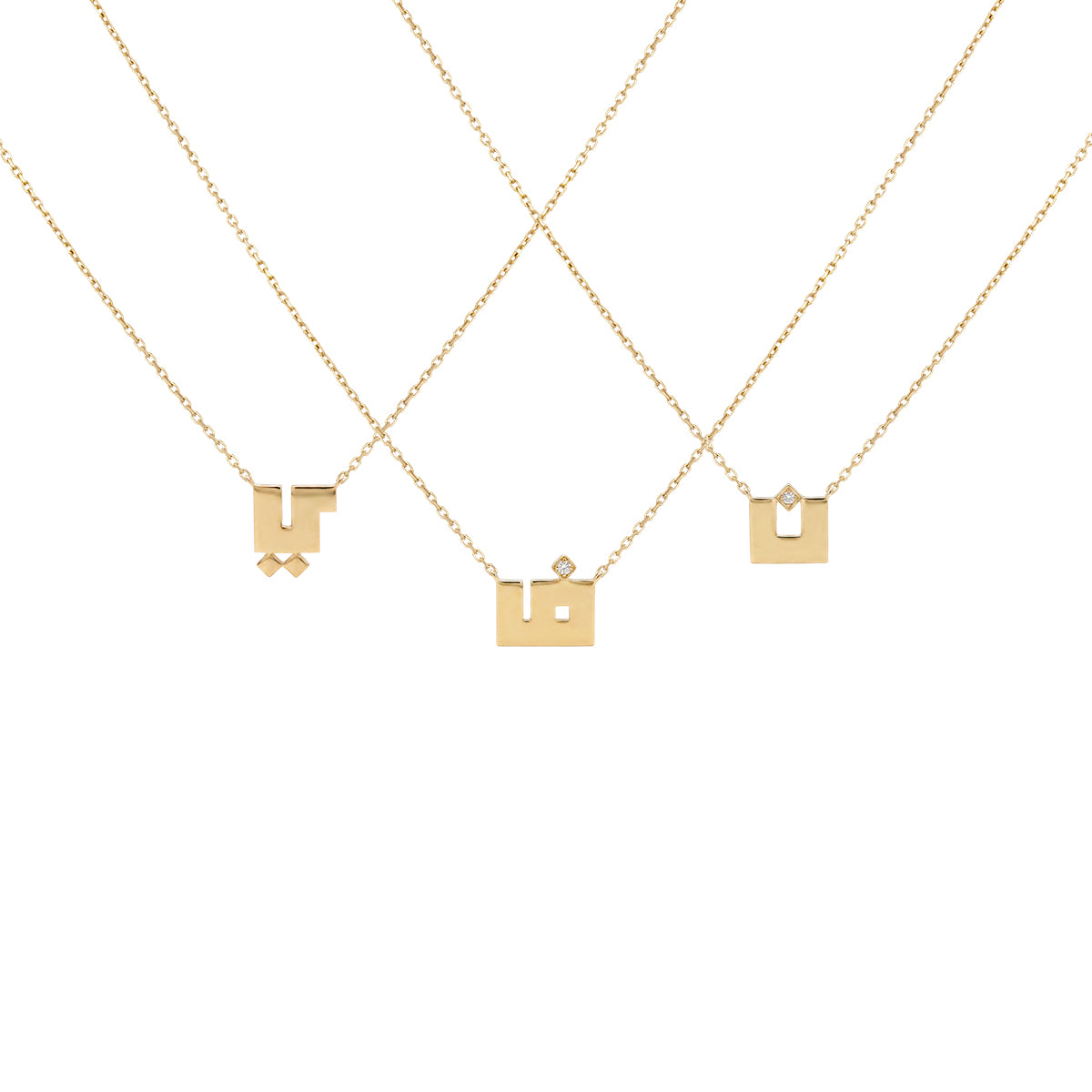 Just One Letter Kufi Necklace