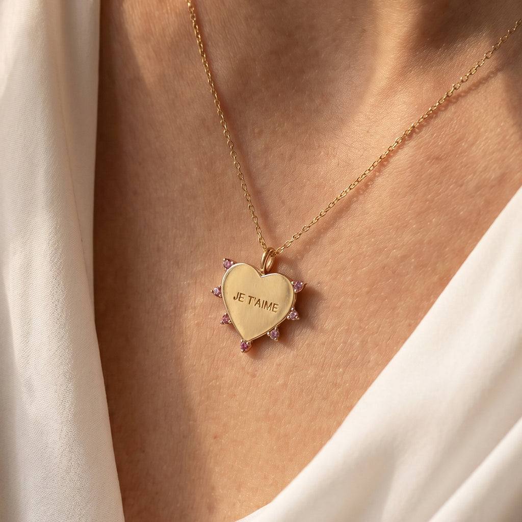 Heart Sapphire Pendant