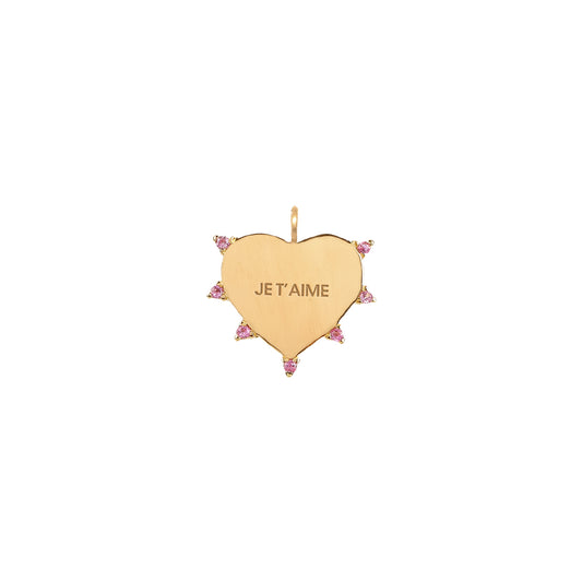 Heart Sapphire Pendant