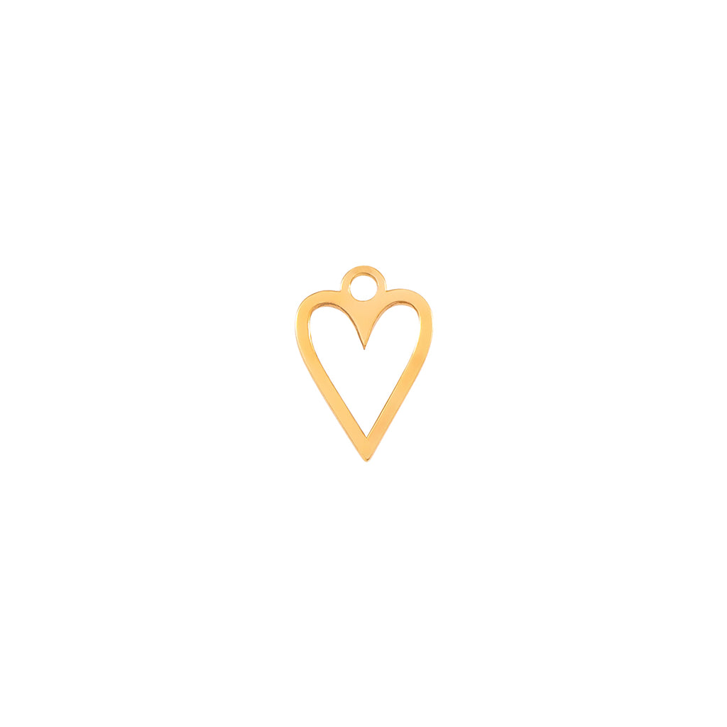 Outline Heart Charm