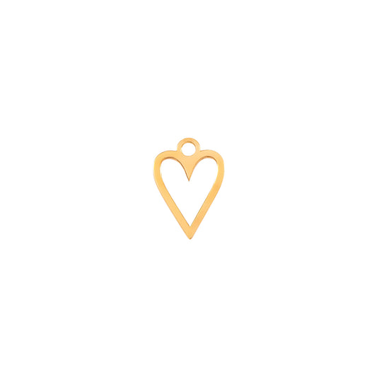 Outline Heart Charm