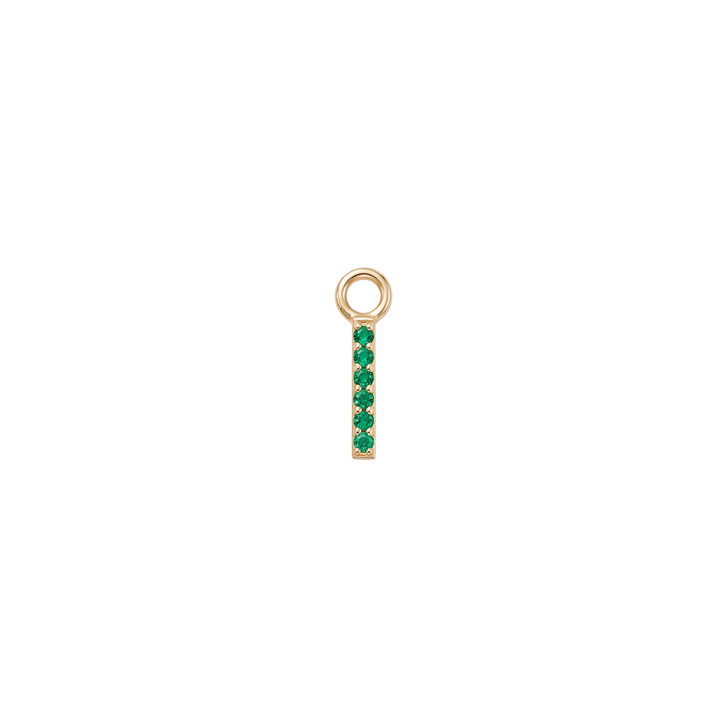 Bar Emerald Charm