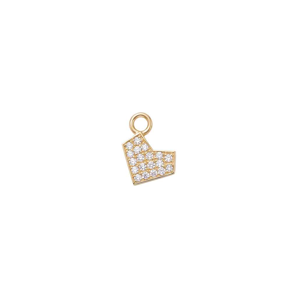 Diamond Heart Charm