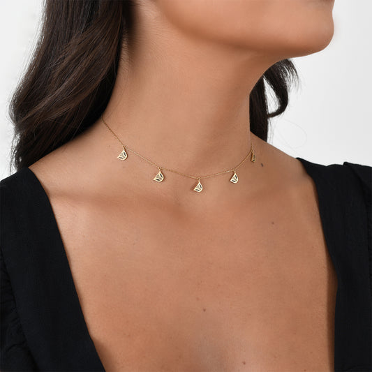 Engraved Finjen Arabi Choker