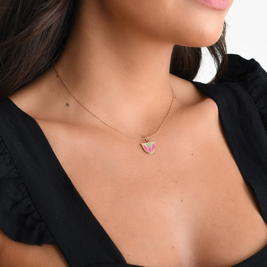 Finjen Arabi Enamel Pendant