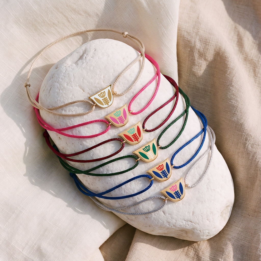 Finjen Arabi Enamel Rope Bracelet (M)