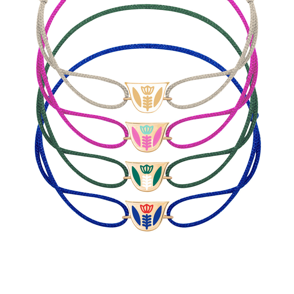 Finjen Arabi Enamel Rope Bracelet (M)