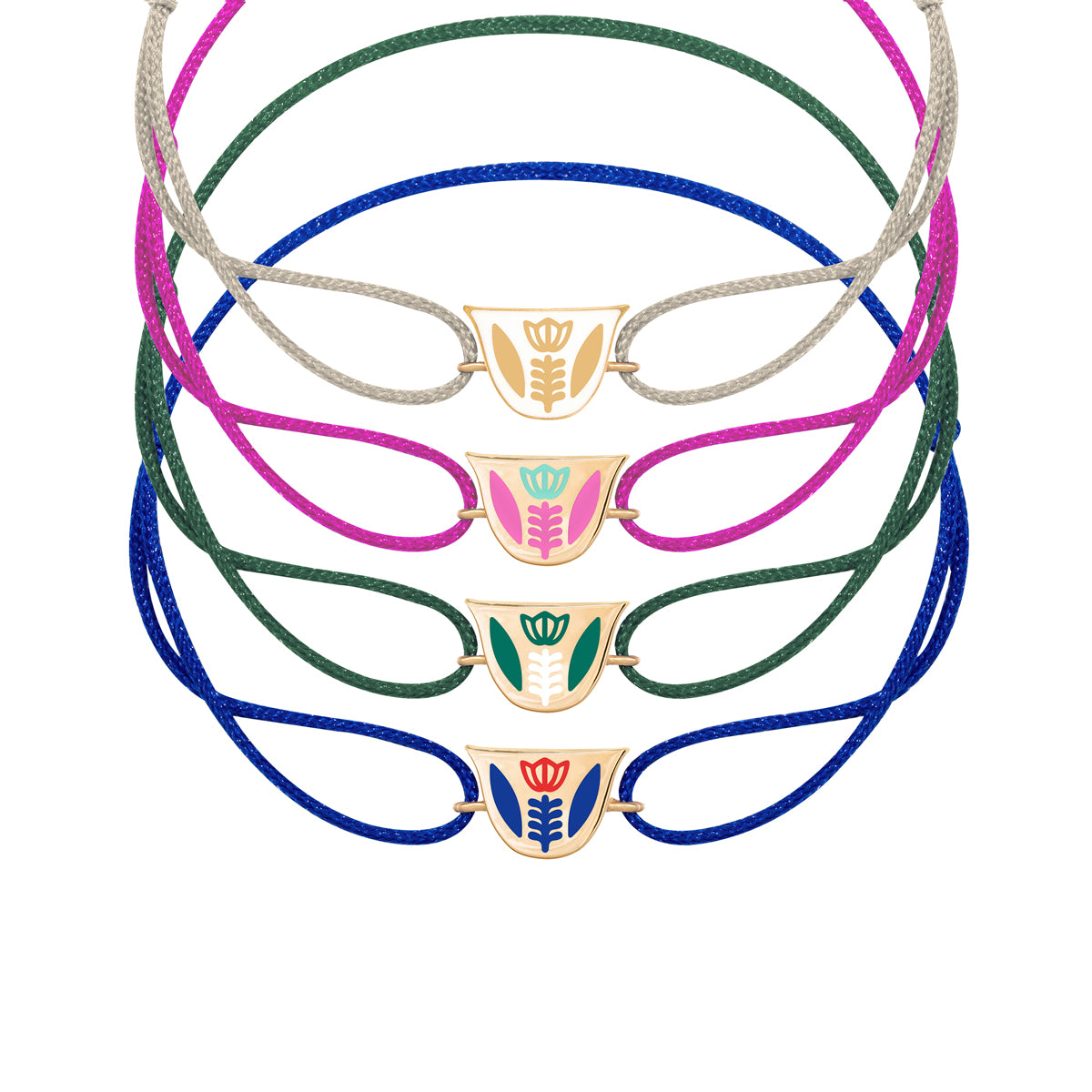 Finjen Arabi Enamel Rope Bracelet (M)
